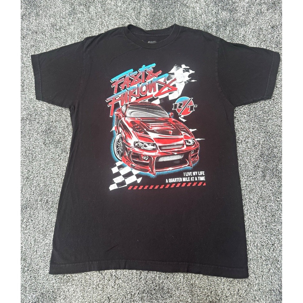 Fast & Furious T Shirt Mens M Black Tuner Car Racing Graphic Y2K JDM Streetwear